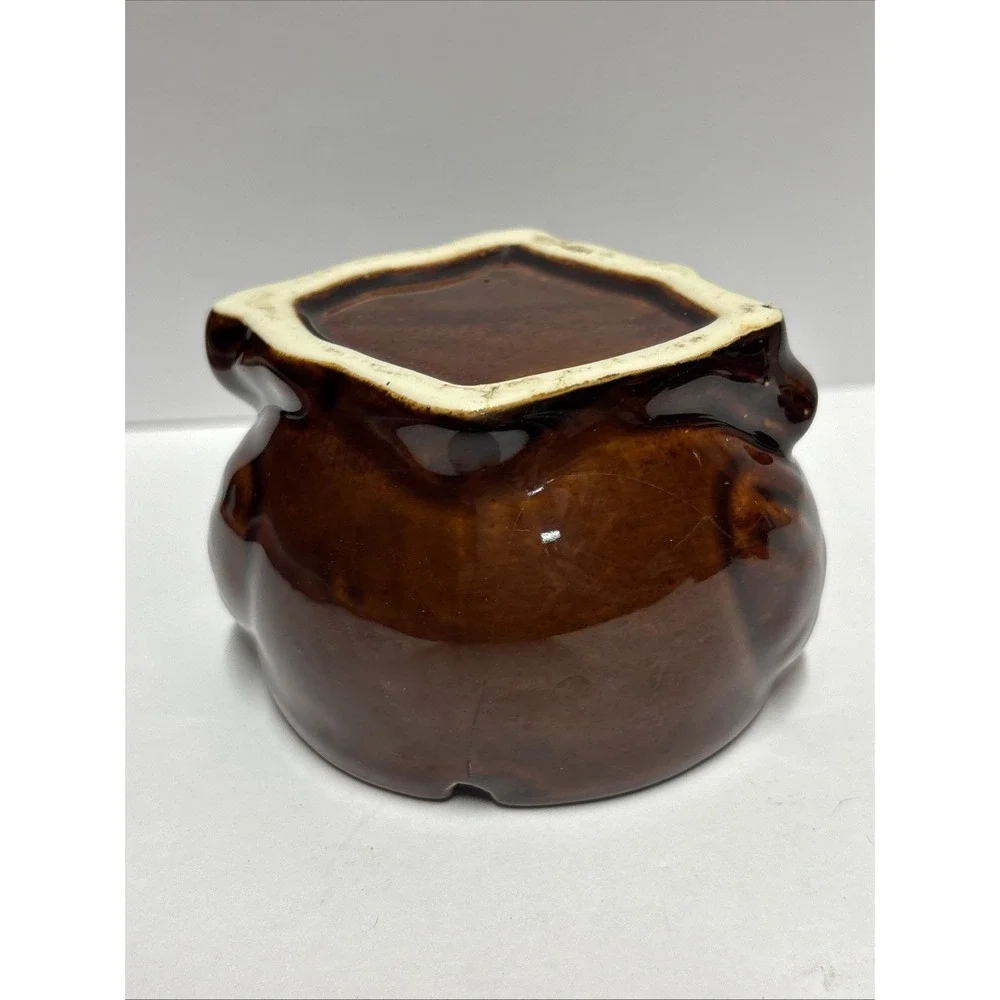Owl Ceramic Ashtray Fairy Garden glazed glossy finish 4 inches tall K Cool brand